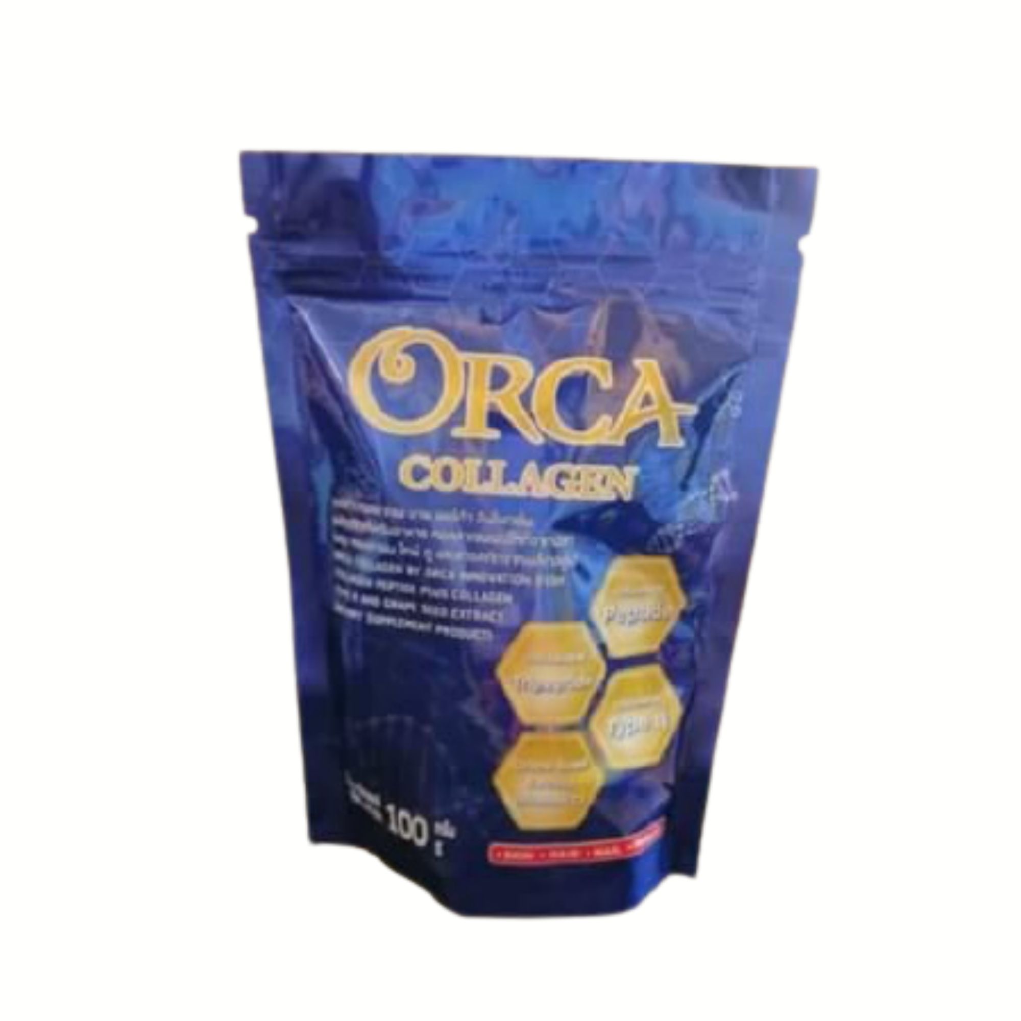 Orca Collagen 100g คอลลาเจน ผสมสารสกัดจากเมล็ดองุ่น Orca Innovation
